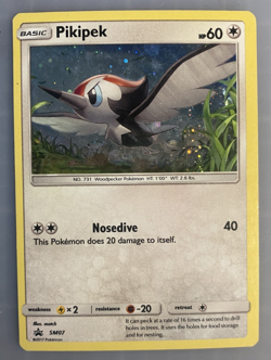 Pokemon TCG SM Promo SM07 Pikipek Cosmos Holo 2017 LP Free Shipping US Cute - Image 1