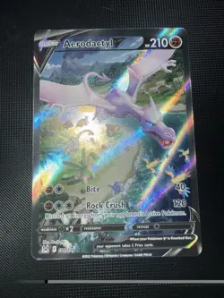 The Pokemon Company Aerodactyl V 180/196 Lost Origin Alt Full Art UR Holo ENG - Image 1