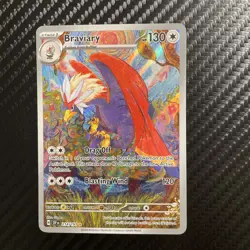 Pokemon TCG Braviary Sv08: Surging Sparks 214/191 Illustration Rare - Image 1