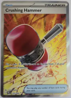 Pokemon TCG Pitch Black 105/084 Crushing Hammer UR Ultra Rare Mint Pack Fresh - Image 1