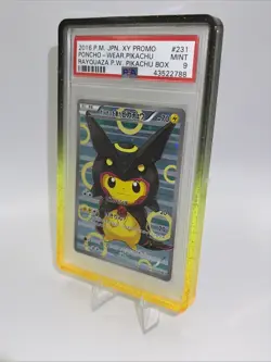 2016 POKEMON JPN XY PROMO #231 PONCHO-WEARING PIKACHU PSA 9 - Image 3