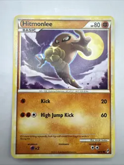 Pokemon TCG Hitmonlee Call of Legends 58/95 Regular Common - Image 1