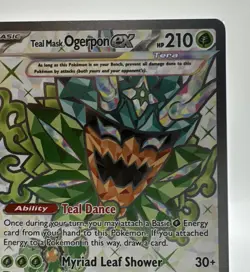 Pokemon Teal Mask Ogerpon ex SVP 166 SV Black Star Promo Holo Near Mint - Image 4