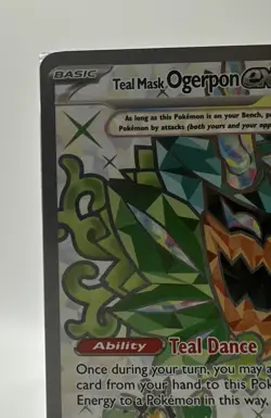 Pokemon Teal Mask Ogerpon ex SVP 166 SV Black Star Promo Holo Near Mint - Image 5