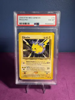 psa 6 pokemon neo genesis pikachu 70 - Image 1