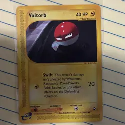 Pokemon TCG Voltorb 115/147 Aquapolis Common Regular English Basic 2002 40HP - Image 1