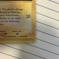 Pokemon TCG Voltorb 115/147 Aquapolis Common Regular English Basic 2002 40HP - Image 5