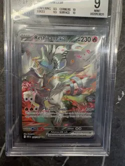Pokemon TCG Reshiram Ex White Flare Sir 166/086 Ace 10 (perfect subgrades) - Image 2