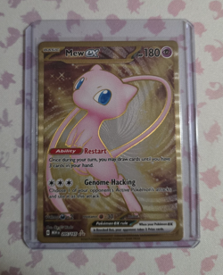 Pokemon METAL Mew EX 205/165 Ultra Premium Collection Gold Metal Promo 151 NM - Image 1
