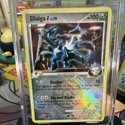 CGC 9.5 Dialga G 7/127 Platinum 2009 Pokemon League Cross Holo Promo - Image 2