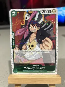 Bandai Monkey.D.Luffy Foil ST16-005 Straw Hat Crew One Piece CCG Card - Image 1
