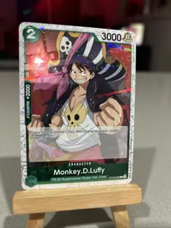 Bandai Monkey.D.Luffy Foil ST16-005 Straw Hat Crew One Piece CCG Card - Image 2