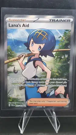 Pokemon TCG Lanas Aid 207/167 Ultra Rare Full Art Trainer Twilight Masquerade NM - Image 1