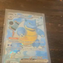 Pokemon Company Blastoise ex 184/165 SV 151 Ultra Rare Full Art Holo Eng 330HP - Image 1