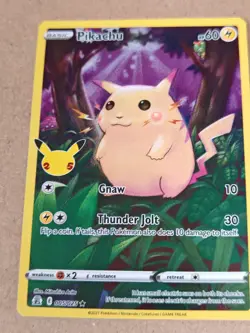 Pikachu 005/025 - SWSH Celebrations Full Art Holo - Pokemon TCG Card - Image 1
