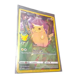Pikachu 005/025 Celebrations Holo Rare Full Art Pokemon Card NM 25th Anniversary - Image 1