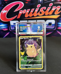 Pikachu 005/025 Celebrations SWSH Holo Full Art Pokemon Card ACE 9 Mint - Image 1