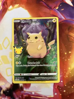 Pokemon Pikachu Holo Card 005/025 Celebrations Full Art - Image 1