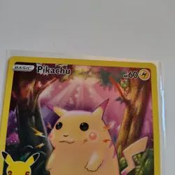 Pokemon Celebrations Pikachu Full Art Holo Fat Pikachu 005/025 Card - Image 2