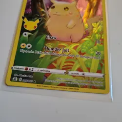 Pokemon Celebrations Pikachu Full Art Holo Fat Pikachu 005/025 Card - Image 3