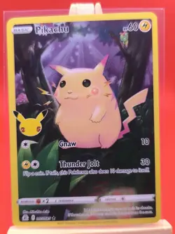 Pikachu 005/025 Celebrations Full Art Ultra Rare Holo Pokemon Card * New * - Image 1