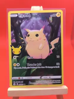 Pikachu 005/025 Celebrations Full Art Ultra Rare Holo Pokemon Card * New * - Image 2