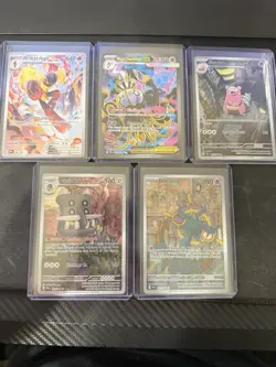 Pokemon TCG Lot- 5 Cards- LP - Slowbro 090/064, Mega Chandelure 099/064, + more - Image 1