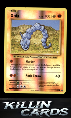 Reverse Holofoil Onix 61/108 Pokemon Common XY - Evolutions Card NM - Image 1