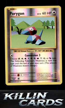 Reverse Holofoil Porygon 71/108 Pokemon Uncommon XY - Evolutions Card NM - Image 1