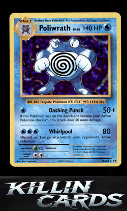 Poliwrath 25/108 Pokemon Holo Rare XY - Evolutions Card LP - Image 1