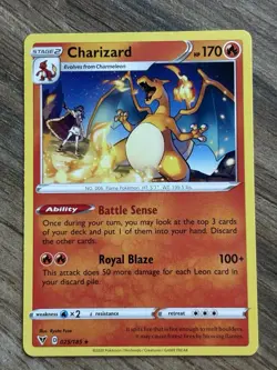 Charizard 025/185 Holo Vivid Voltage Pokemon Card 2020 Near Mint - Image 1