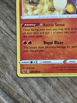 Charizard 025/185 Holo Vivid Voltage Pokemon Card 2020 Near Mint - Image 4