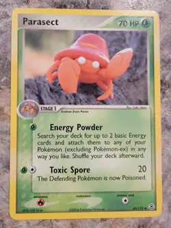Parasect Energy Powder Toxic Spore Pokemon Nintendo Card A54 - Image 1