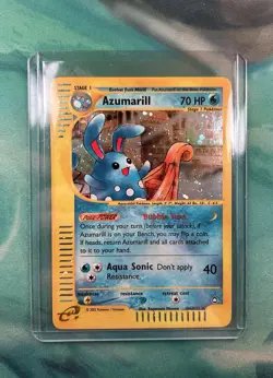 Pokemon Azumarill Aquapolis H4/H32 Holo EReader NM+ - Image 1