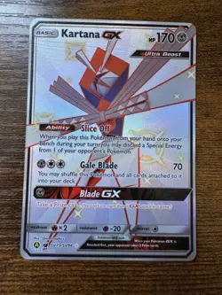 Kartana GX - SV73/SV94 - Pokemon Hidden Fates Sun & Moon Shiny Rare Card NM - Image 1