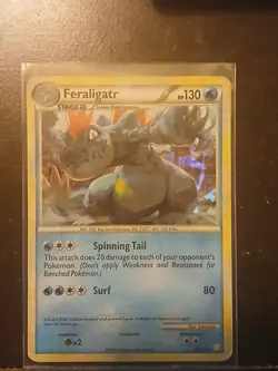 Feraligatr 20/123 HeartGold SoulSilver Holo LP 2010 POKEMON Card - Image 1