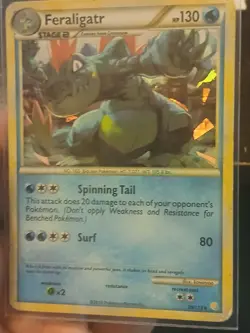 Feraligatr 20/123 HeartGold SoulSilver Holo LP 2010 POKEMON Card - Image 2