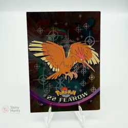 Pokemon Fearow Topps Series 1 LP foil black logo - Image 1