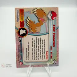 Pokemon Fearow Topps Series 1 LP foil black logo - Image 2