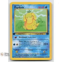 Pokemon Psyduck 65/82 Team Rocket 1st Edition HP - Image 1