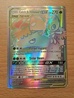 Celebi & Venusaur GX (Secret) #182/181 Secret Rare,Holo Pokemon - Image 1