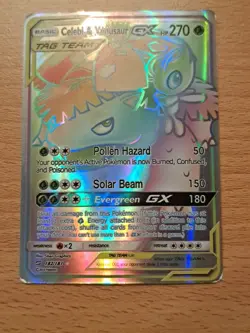 Celebi & Venusaur GX (Secret) #182/181 Secret Rare,Holo Pokemon - Image 2