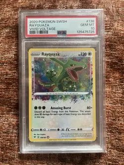 Rayquaza 138/185 Vivid Voltage - Pokemon TCG Holo Amazing Rare PSA 10 Gem Mint - Image 1