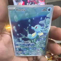 Pokemon TCG Horsea 067/064 Illustration Rare Full Art Holo Shrouded Fable - Image 1