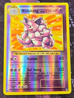 Pokemon: XY - Evolutions: Reverse Holofoil Nidoking: Lightly Played Condition - Image 1