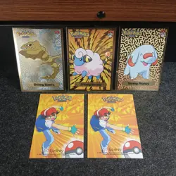 x5 Shining Gold Holo Pokemon Card Bundle Shiny Johto South America Peru - Image 2