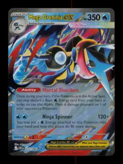 HOLO MEGA GRENINJA EX DOUBLE RARE 022/086 NM POKEMON - Image 1