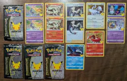 11 Pokemon Celebrations Cards - Pack Fresh From Boosters - Reshiram Kyogre Lugia - Image 1