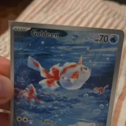 Pokemon TCG Goldeen Illustration Rare Pitch Black Prerelease Full Art Holo - Image 2