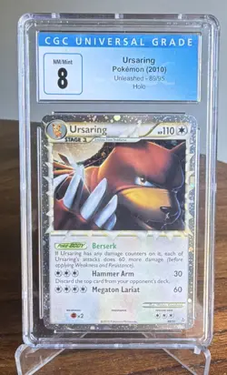 Pokemon TCG Ursaring Prime 89/95 Unleashed Holo Ultra Rare EN CGC 8 - Image 1